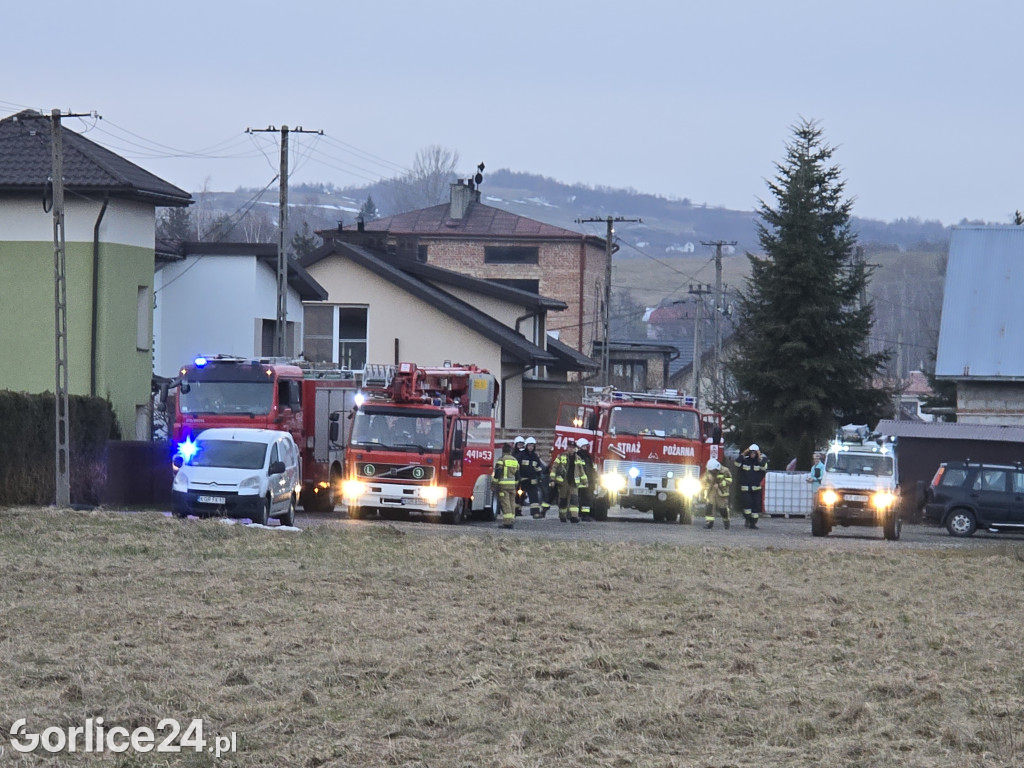Pożar w Ropicy Polskiej (02.02.)