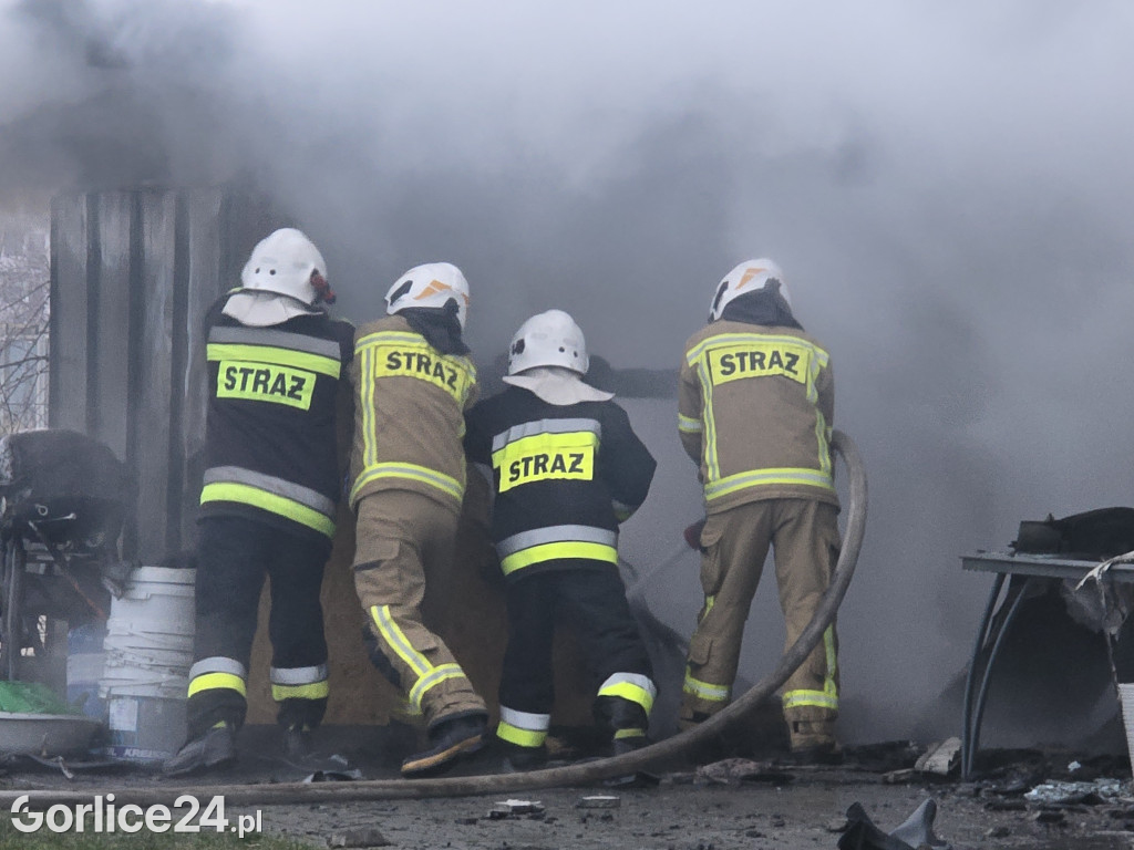 Pożar w Ropicy Polskiej (02.02.)