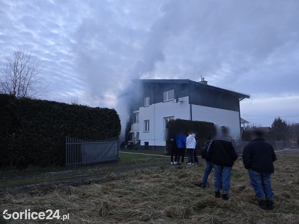 Pożar w Ropicy Polskiej (02.02.)