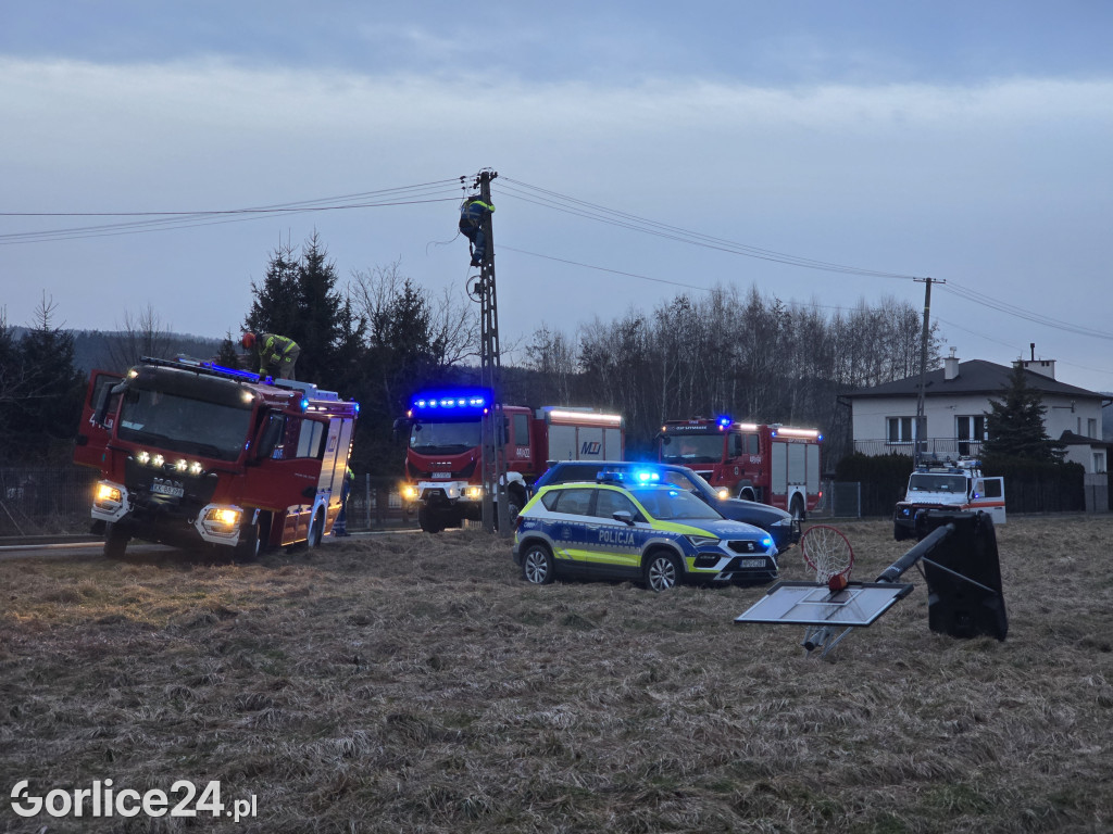 Pożar w Ropicy Polskiej (02.02.)