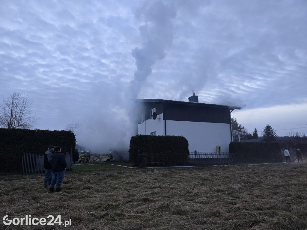 Pożar w Ropicy Polskiej (02.02.)