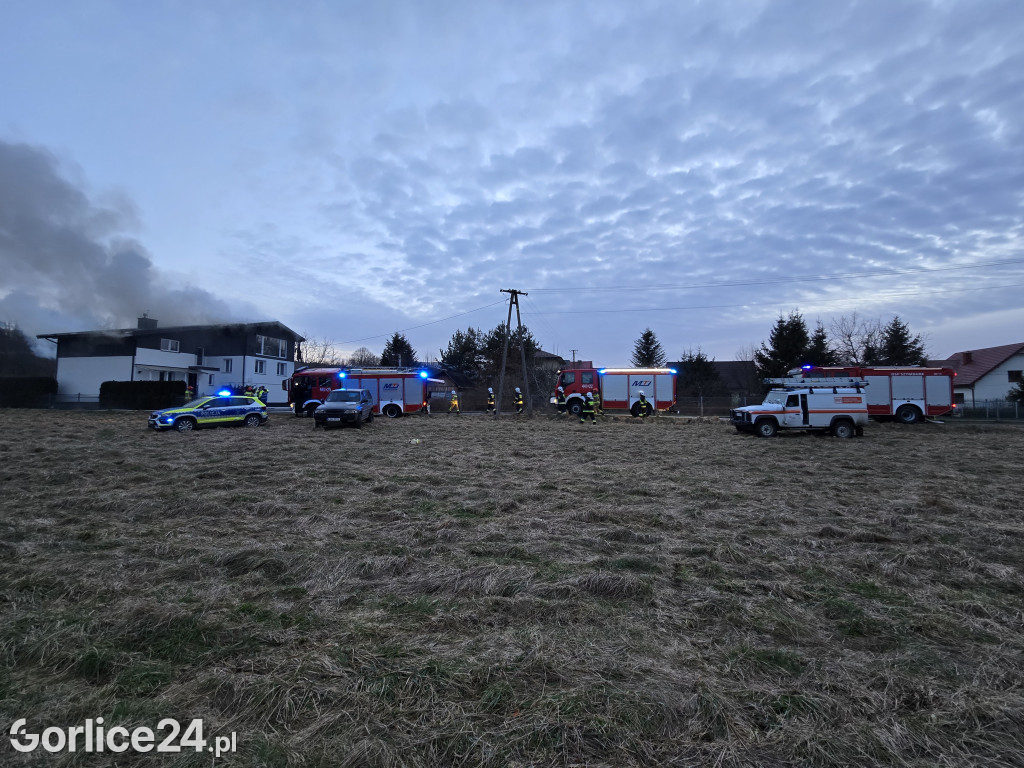 Pożar w Ropicy Polskiej (02.02.)