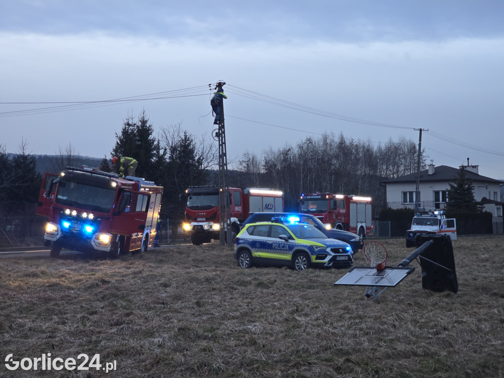 Pożar w Ropicy Polskiej (02.02.)