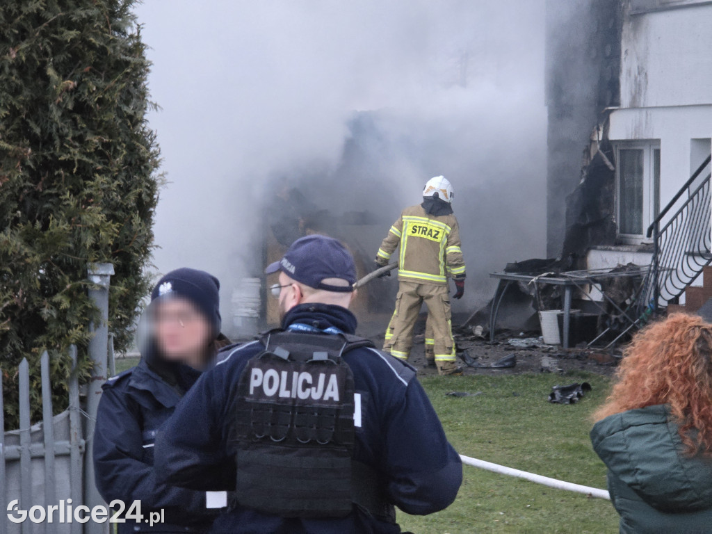 Pożar w Ropicy Polskiej (02.02.)