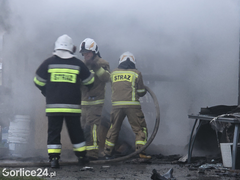 Pożar w Ropicy Polskiej (02.02.)