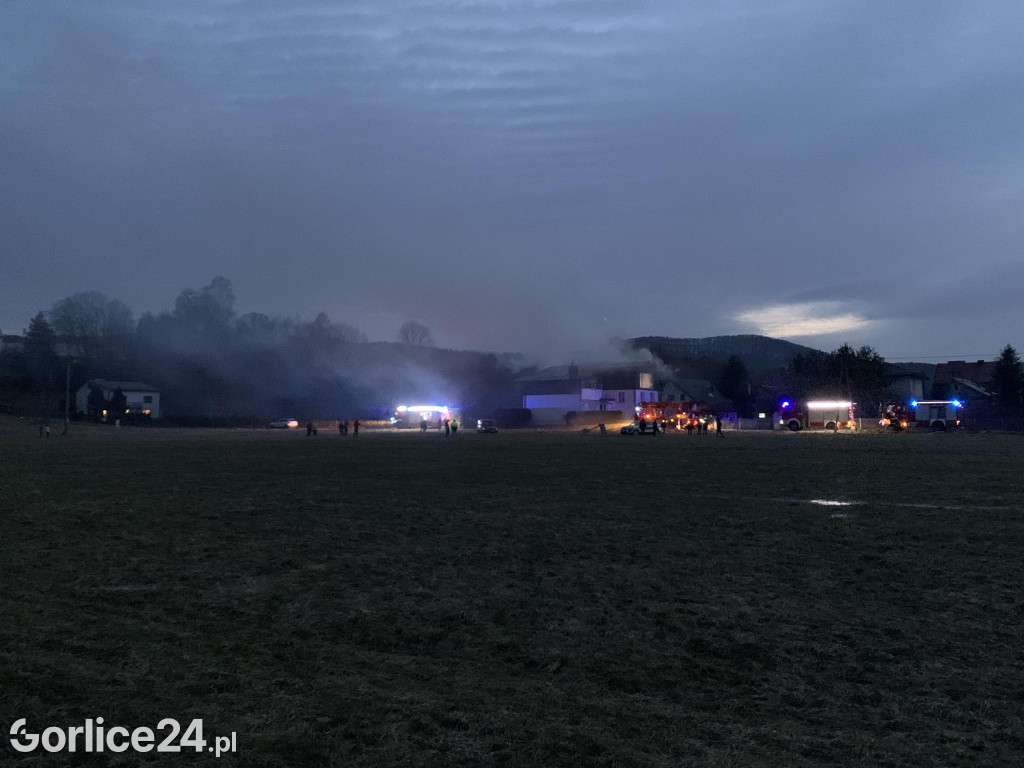 Pożar w Ropicy Polskiej (02.02.)