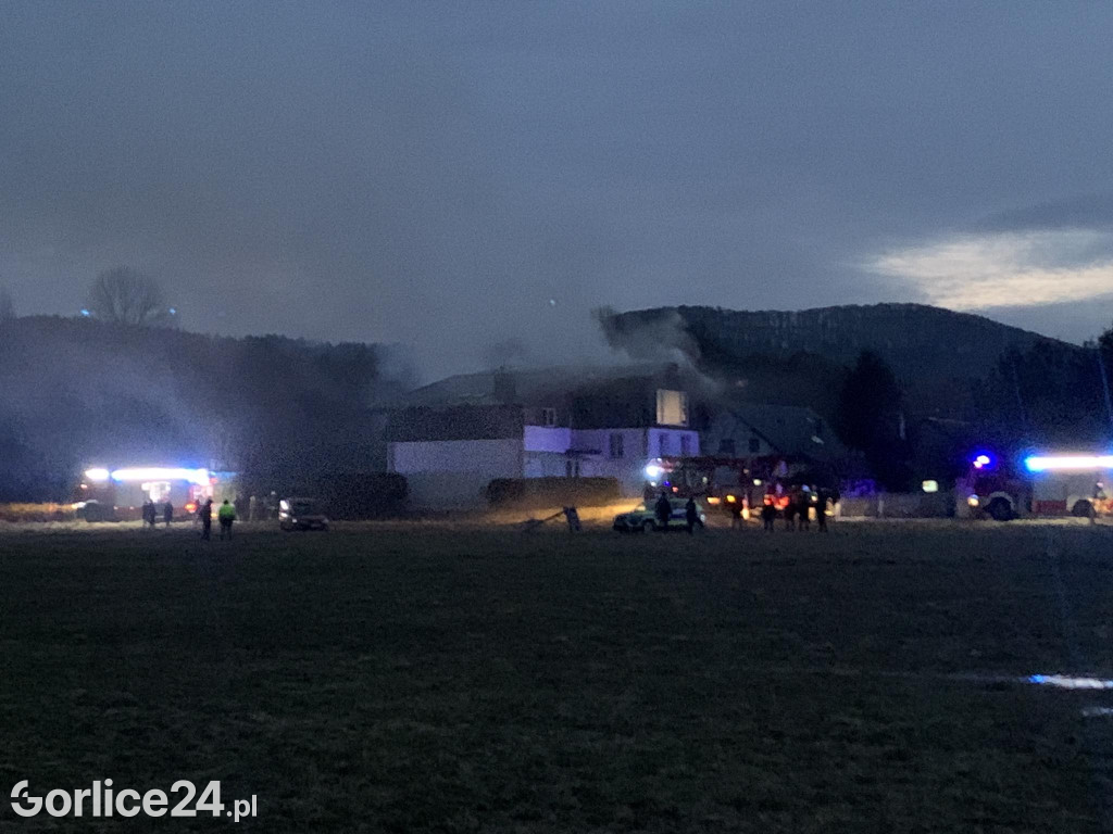 Pożar w Ropicy Polskiej (02.02.)