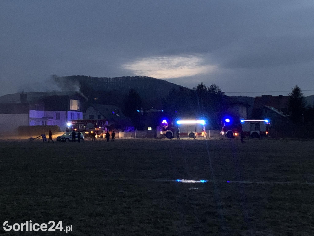 Pożar w Ropicy Polskiej (02.02.)