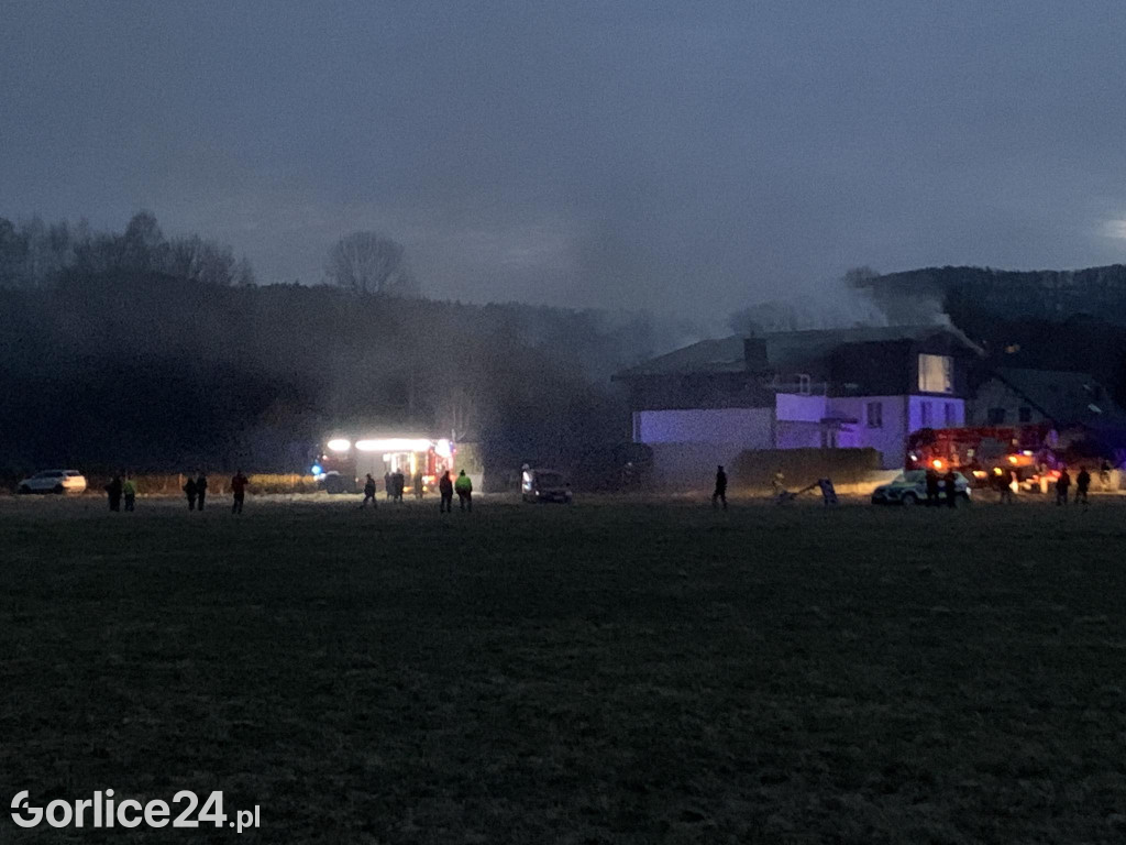 Pożar w Ropicy Polskiej (02.02.)
