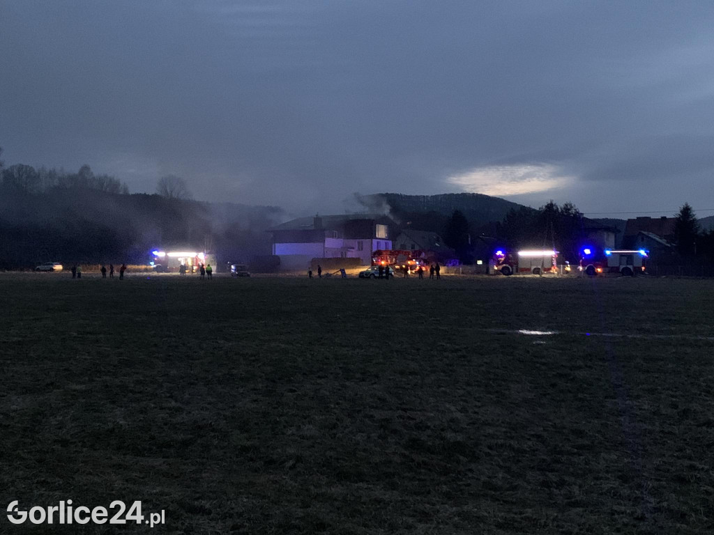 Pożar w Ropicy Polskiej (02.02.)