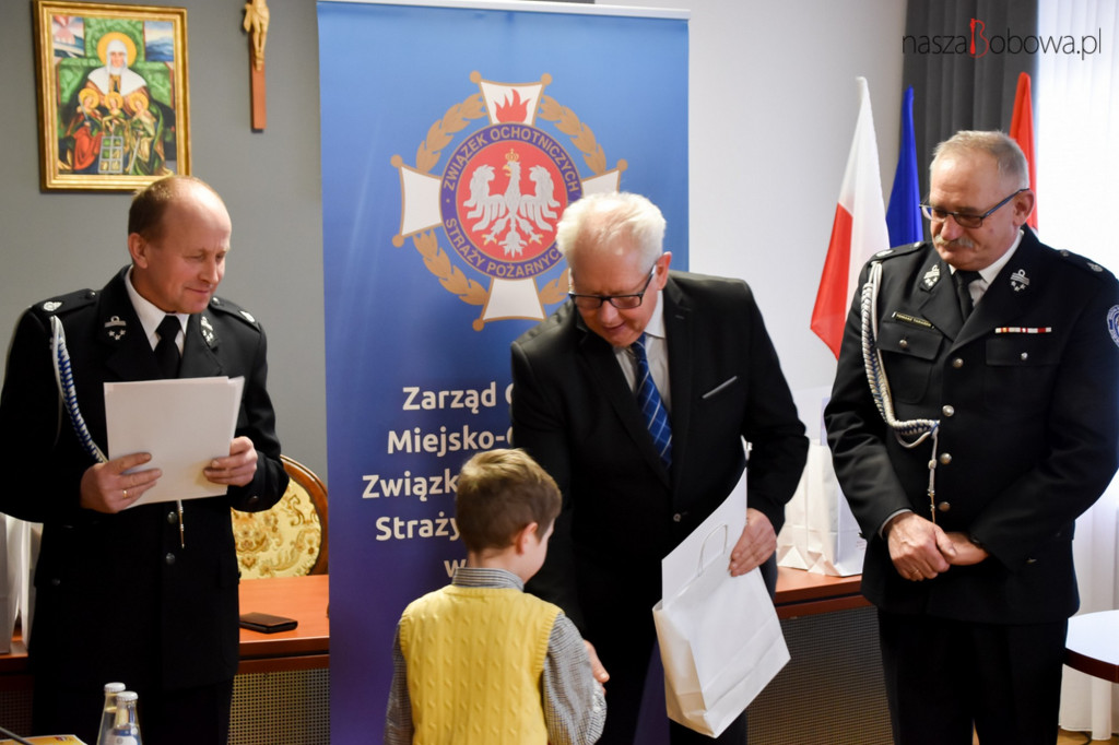 Laureaci gminnego etapu Ogólnopolskiego Strażackiego Konkursu Plastycznego