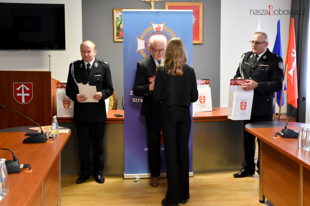 Laureaci gminnego etapu Ogólnopolskiego Strażackiego Konkursu Plastycznego