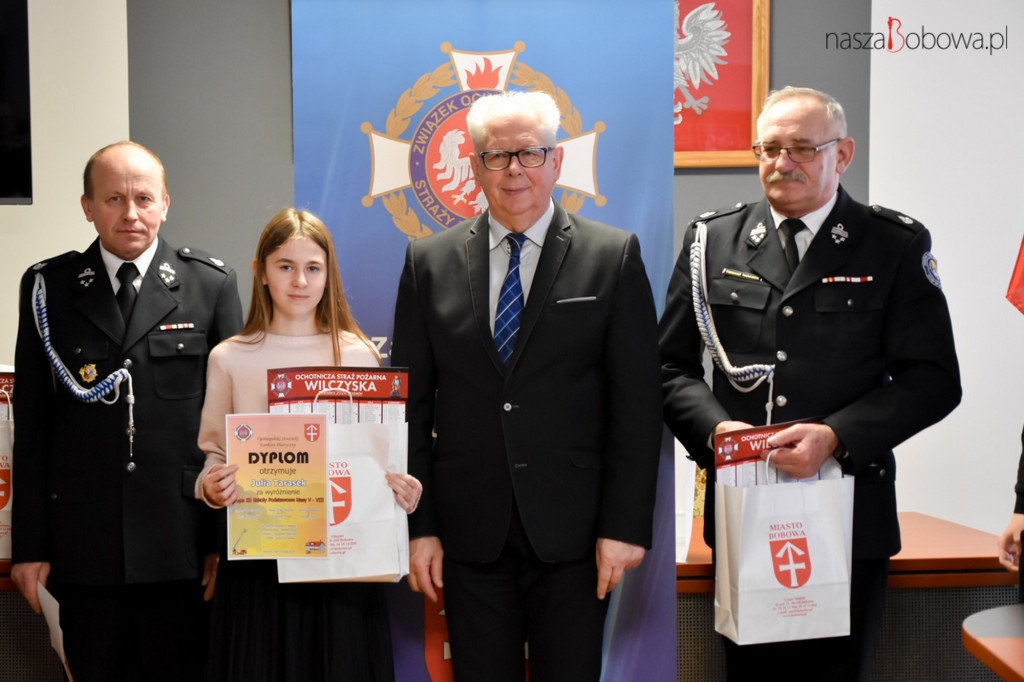 Laureaci gminnego etapu Ogólnopolskiego Strażackiego Konkursu Plastycznego