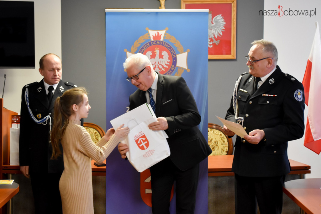 Laureaci gminnego etapu Ogólnopolskiego Strażackiego Konkursu Plastycznego