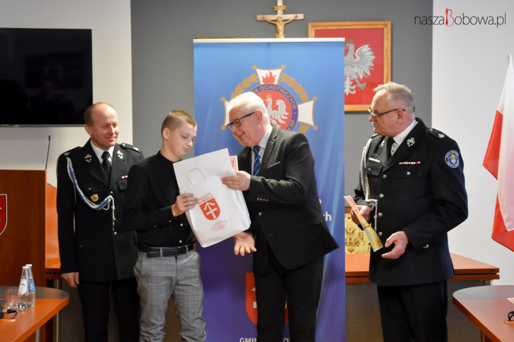 Laureaci gminnego etapu Ogólnopolskiego Strażackiego Konkursu Plastycznego