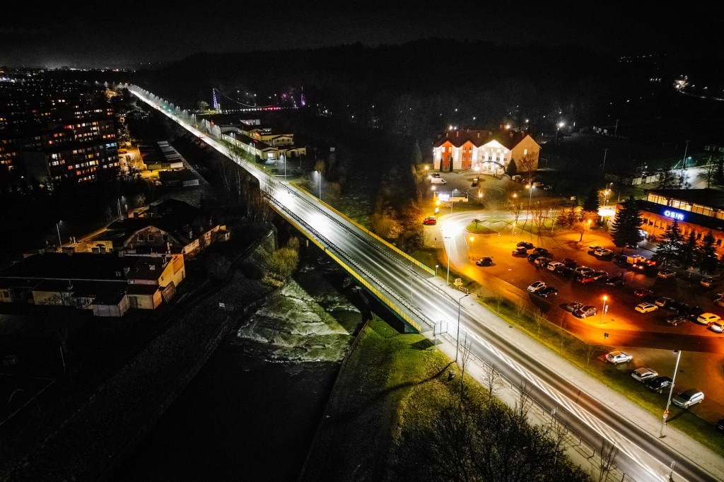 Nowe ledowe oświetlenie w Gorlicach (12.02)