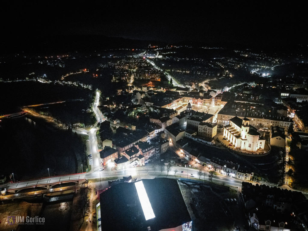 Nowe ledowe oświetlenie w Gorlicach (12.02)