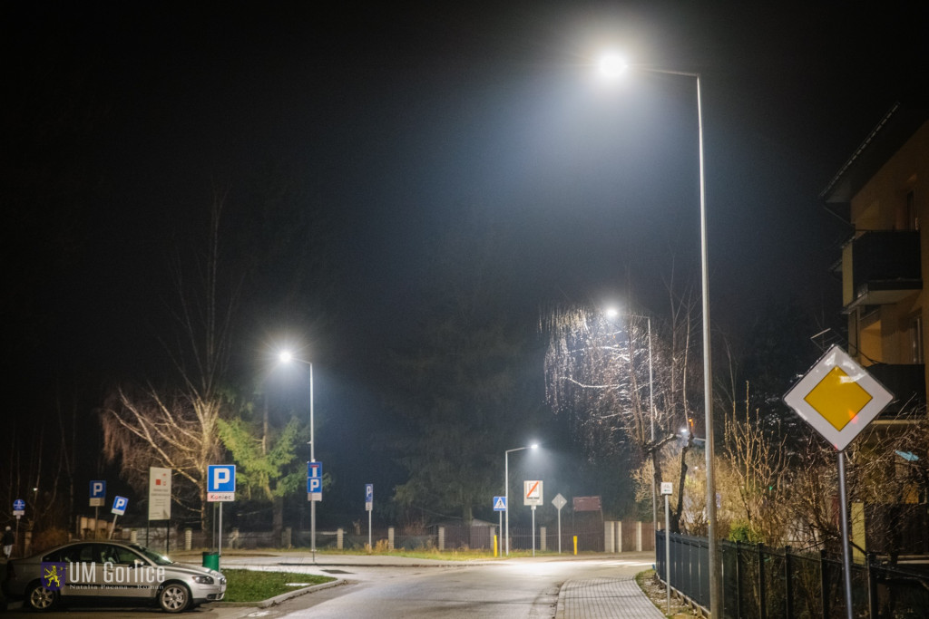 Nowe ledowe oświetlenie w Gorlicach (12.02)