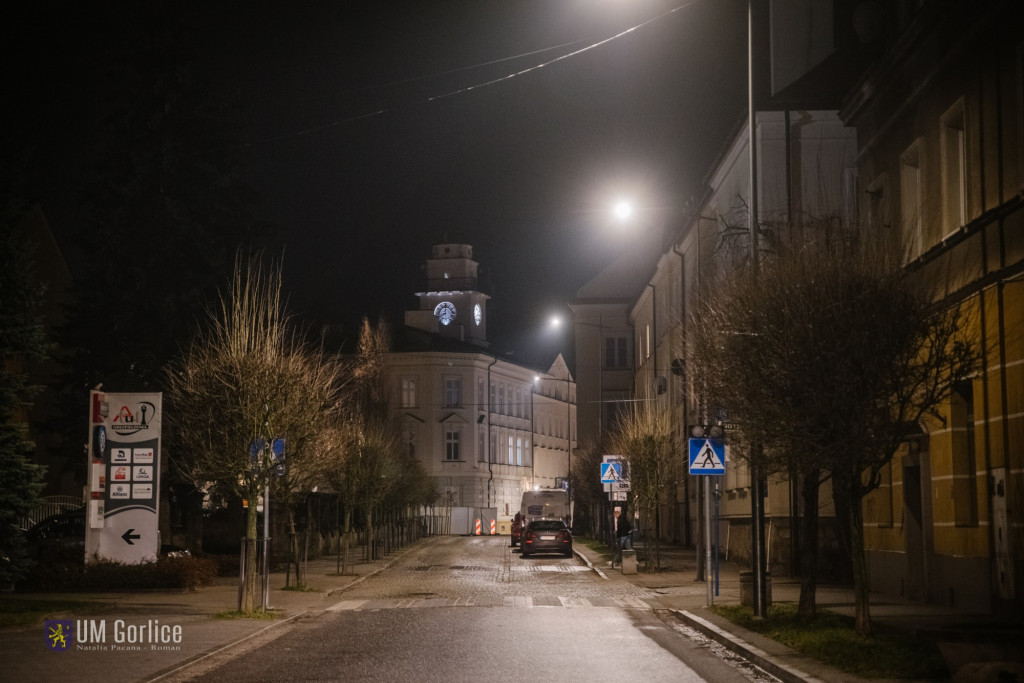 Nowe ledowe oświetlenie w Gorlicach (12.02)