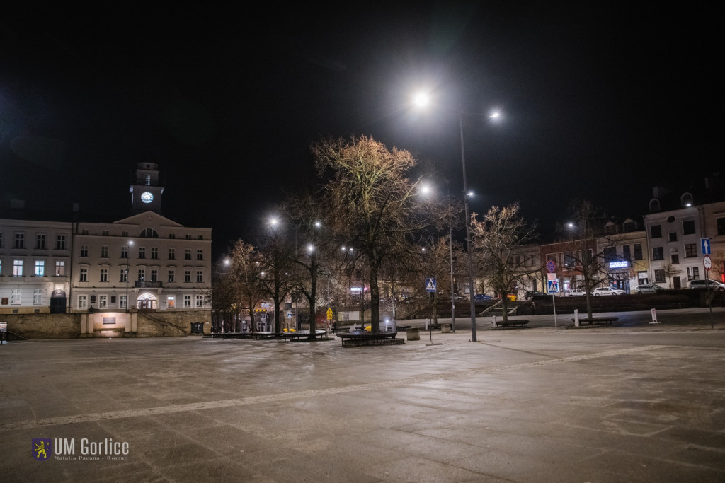 Nowe ledowe oświetlenie w Gorlicach (12.02)