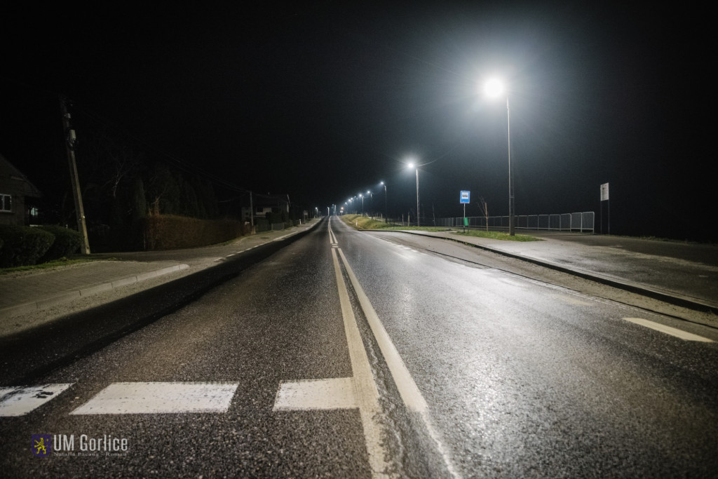 Nowe ledowe oświetlenie w Gorlicach (12.02)