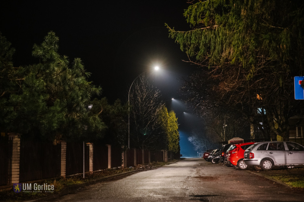 Nowe ledowe oświetlenie w Gorlicach (12.02)