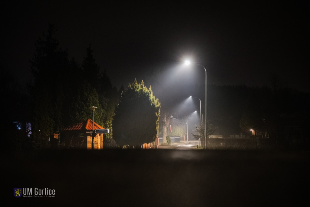 Nowe ledowe oświetlenie w Gorlicach (12.02)