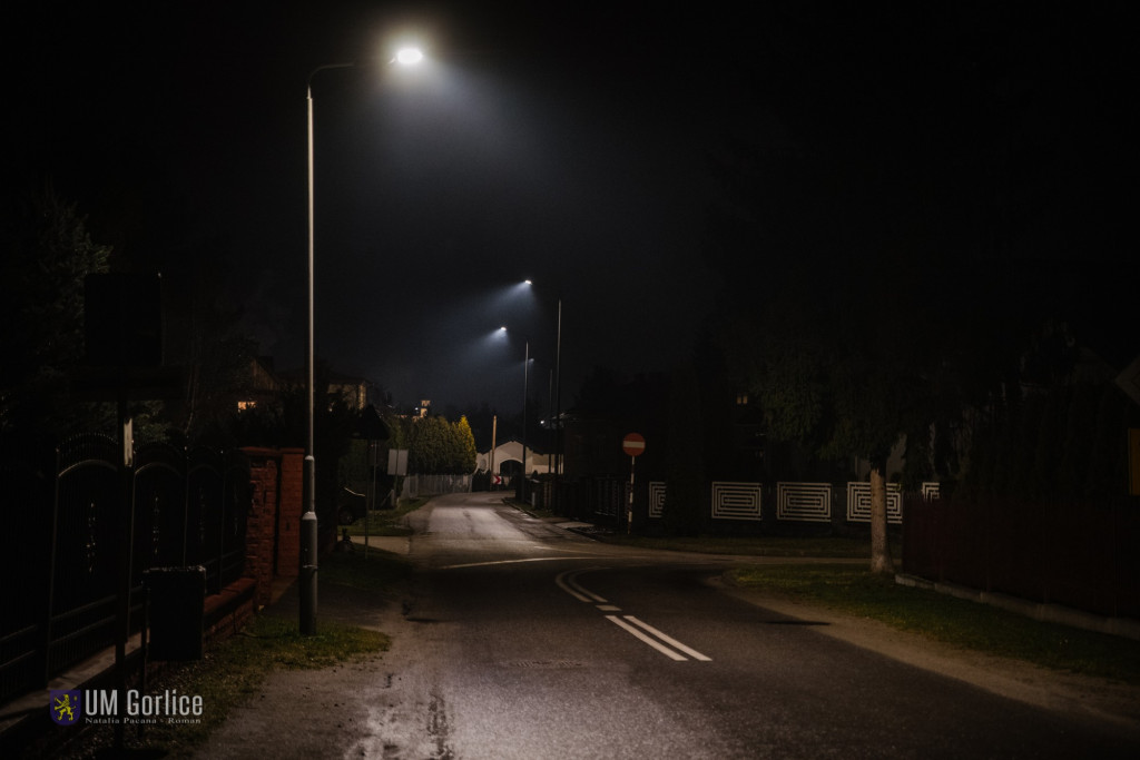Nowe ledowe oświetlenie w Gorlicach (12.02)