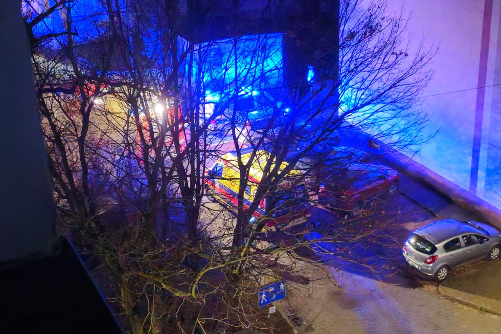 Akcja służb w bloku przy ulicy Norwida (17.02.)