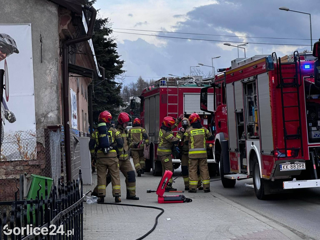 Gorlice. Pożar w piekarni (25.02.)