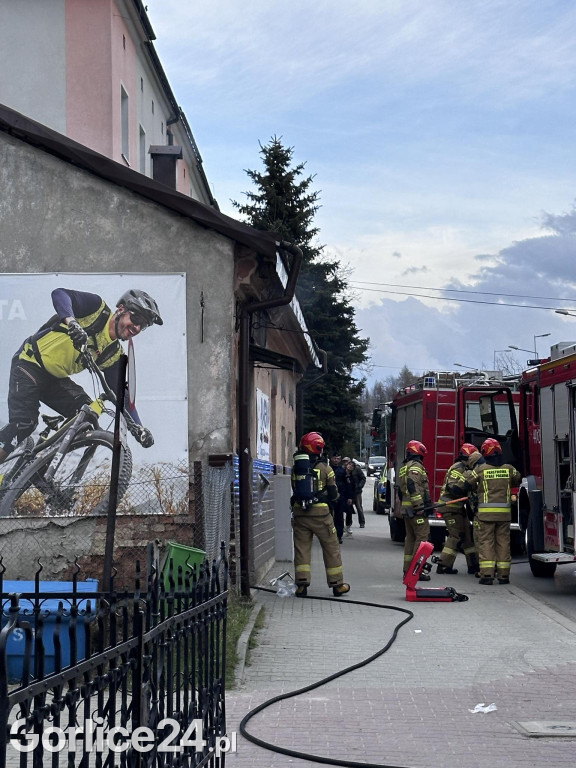 Gorlice. Pożar w piekarni (25.02.)