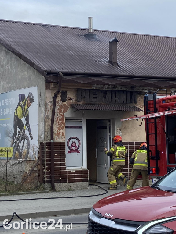 Gorlice. Pożar w piekarni (25.02.)