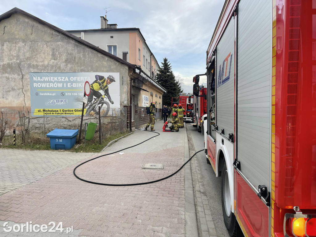 Gorlice. Pożar w piekarni (25.02.)