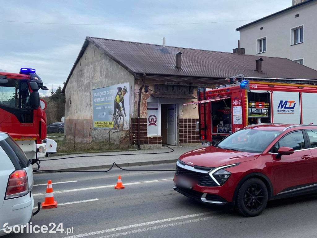 Gorlice. Pożar w piekarni (25.02.)