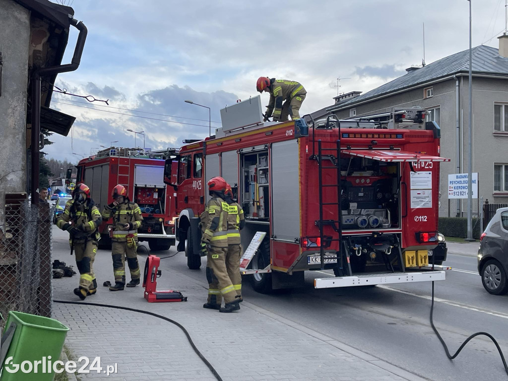 Gorlice. Pożar w piekarni (25.02.)