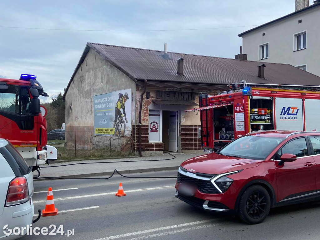 Gorlice. Pożar w piekarni (25.02.)