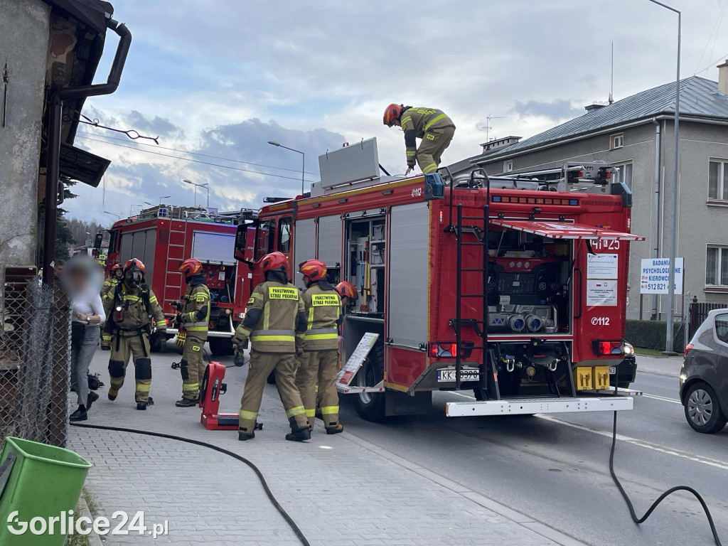 Gorlice. Pożar w piekarni (25.02.)