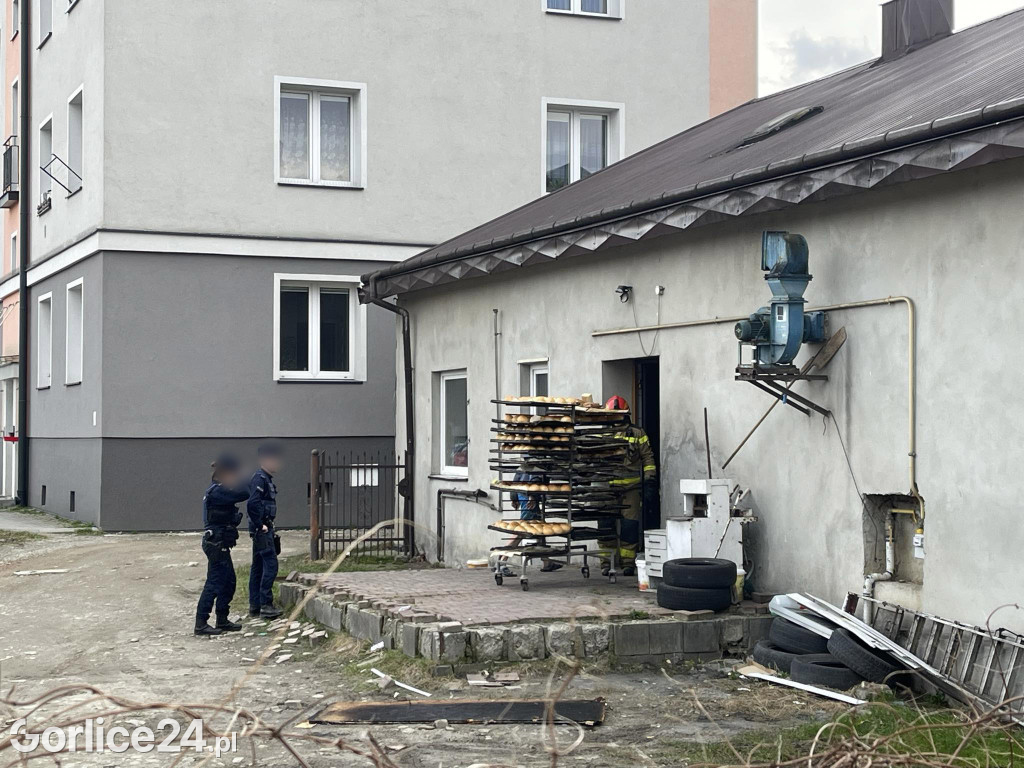 Gorlice. Pożar w piekarni (25.02.)