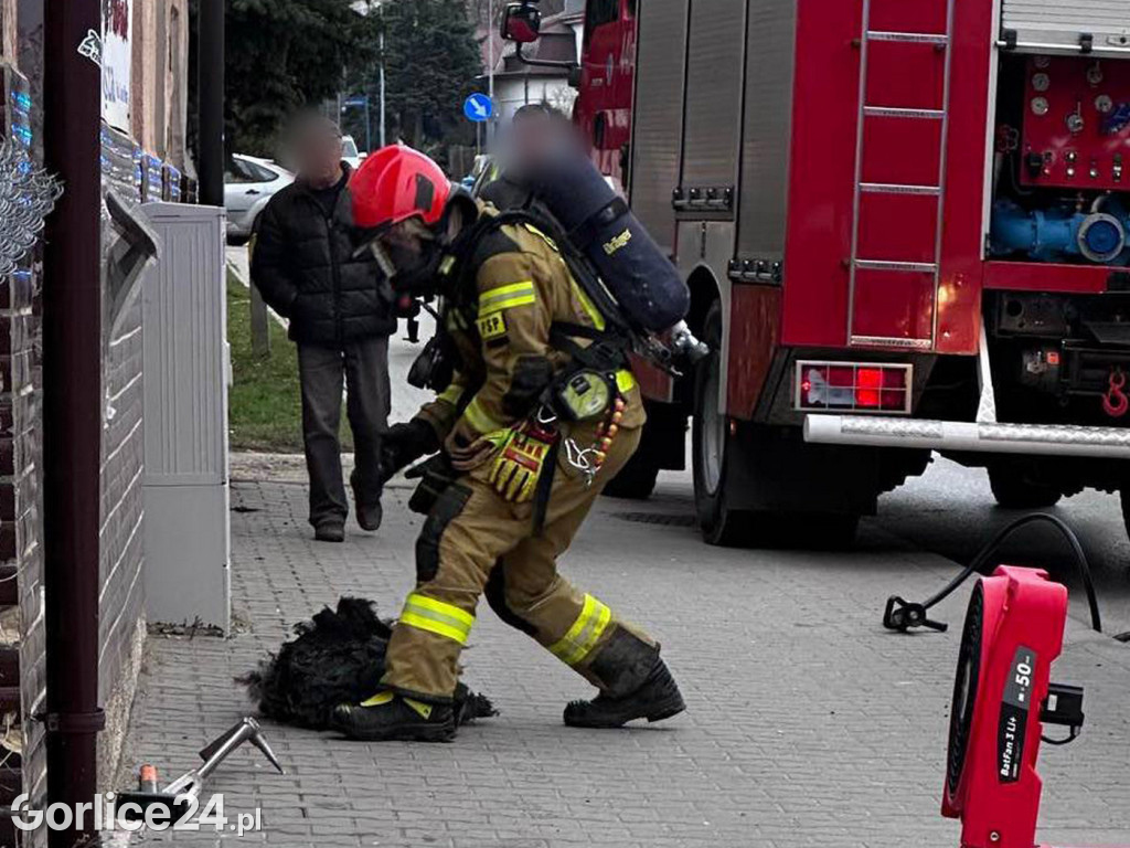 Gorlice. Pożar w piekarni (25.02.)