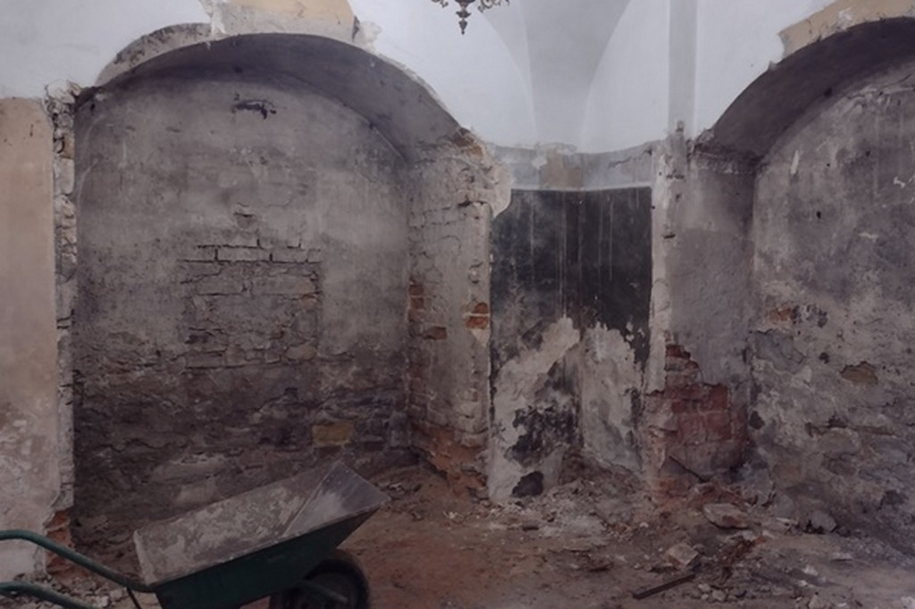 Remont w klasztorze oo. Franciszkanów w Bieczu