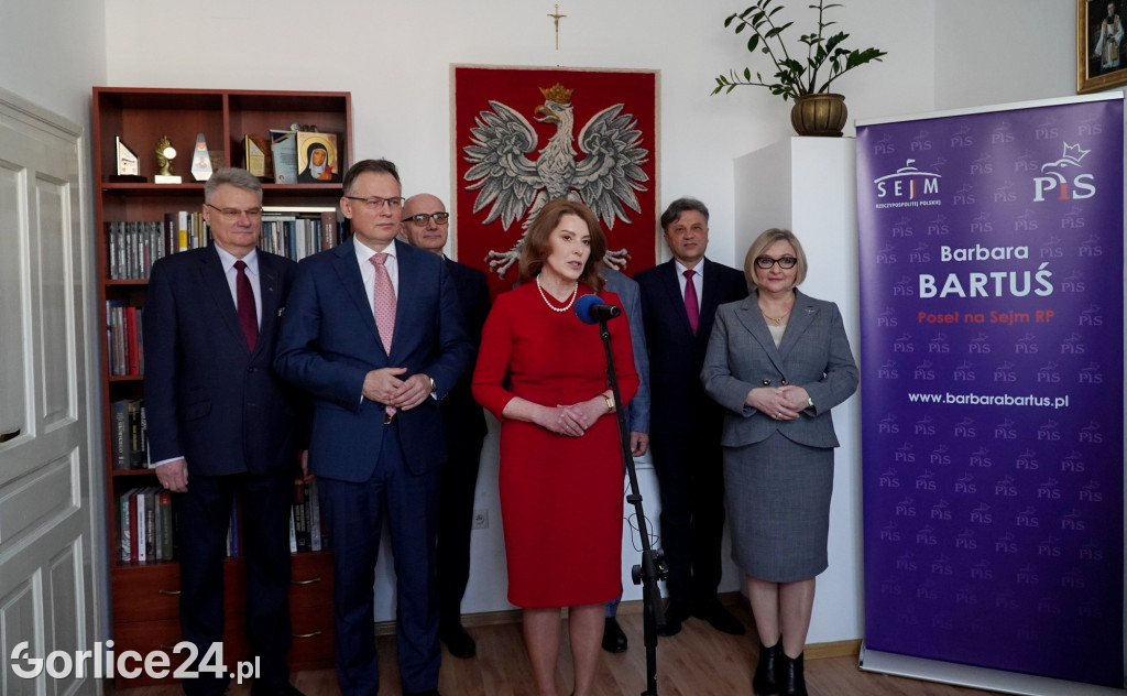 Konferencja u poseł Barbary Bartuś