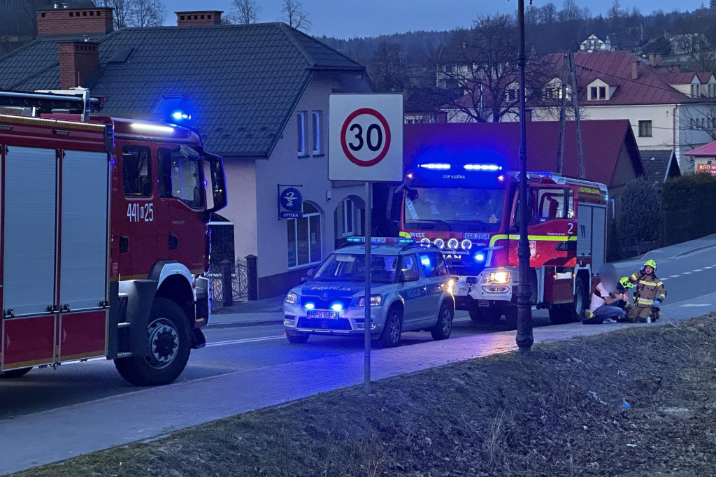 Kolizja w Łużnej (03.03.)