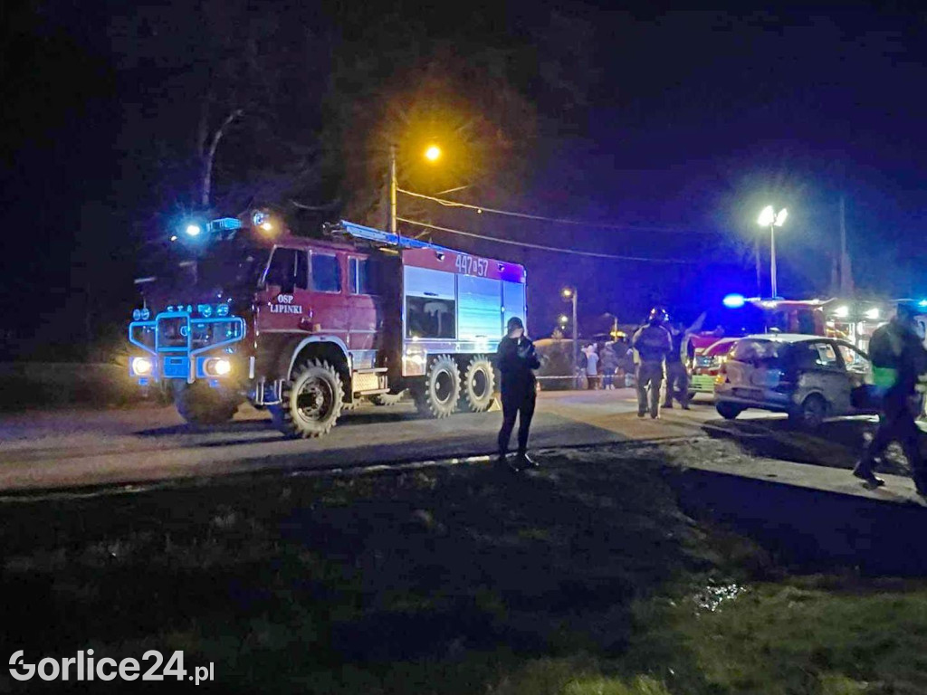 Zderzenie osobówek w centrum Lipinek (07.03.)