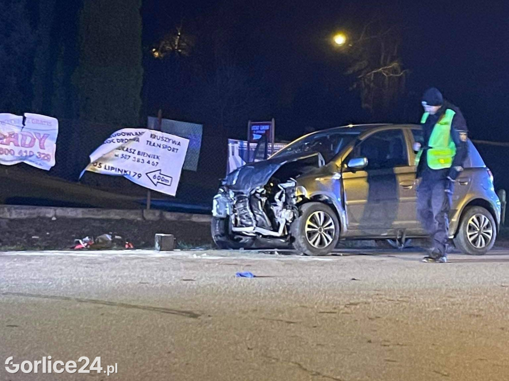 Zderzenie osobówek w centrum Lipinek (07.03.)