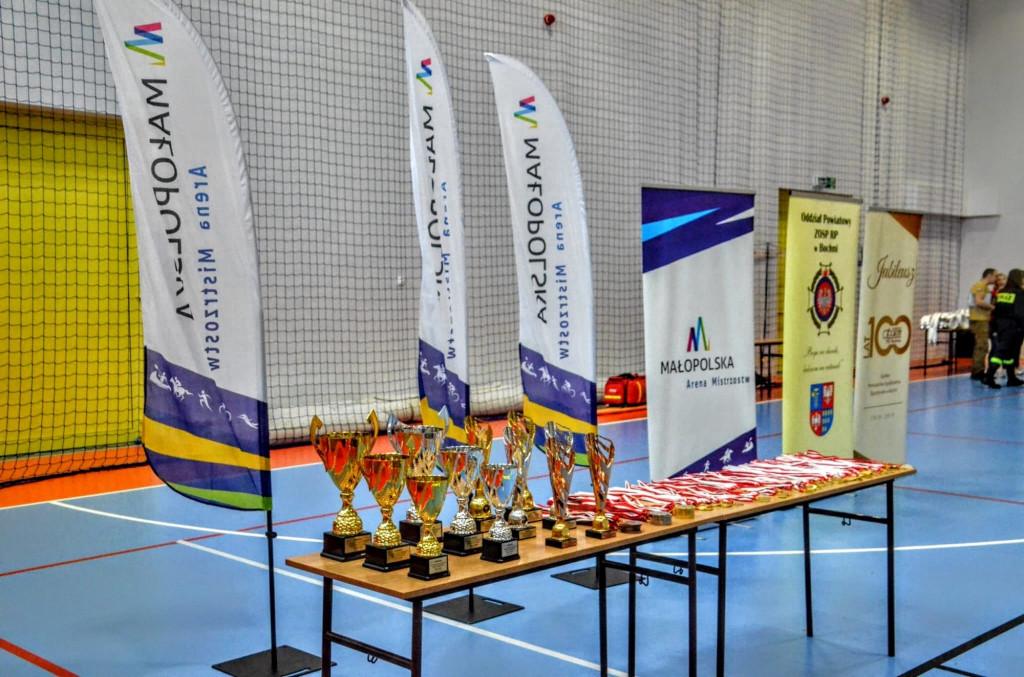 Wojewódzkie Halowe Zawody Sportowo-Pożarnicze w Łapczycy
