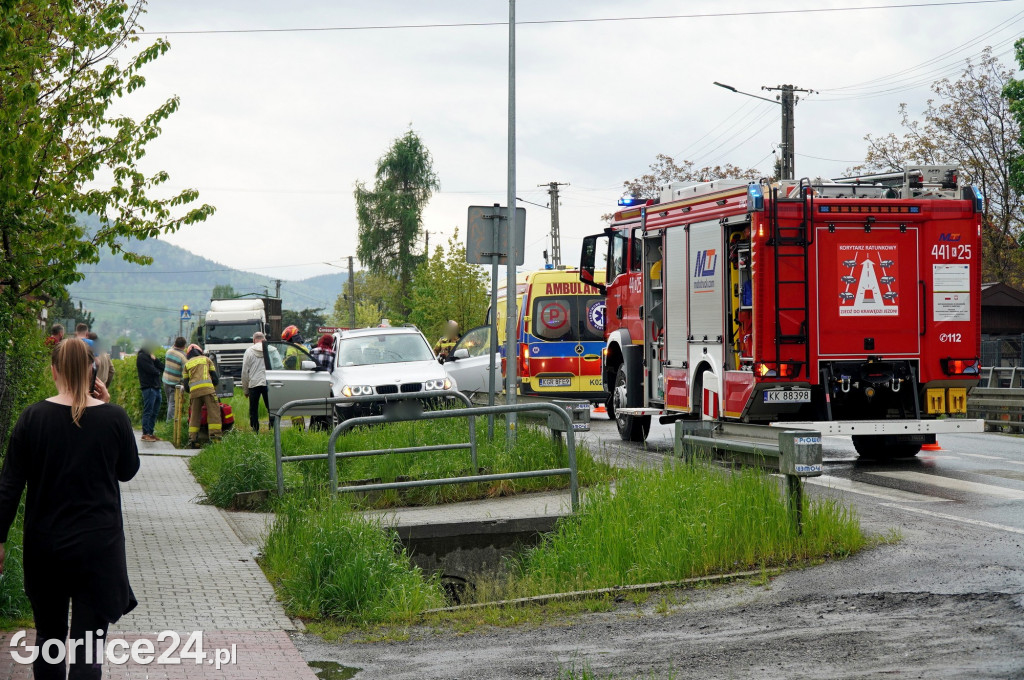 Kolizja w Ropicy Polskiej (15.04.)