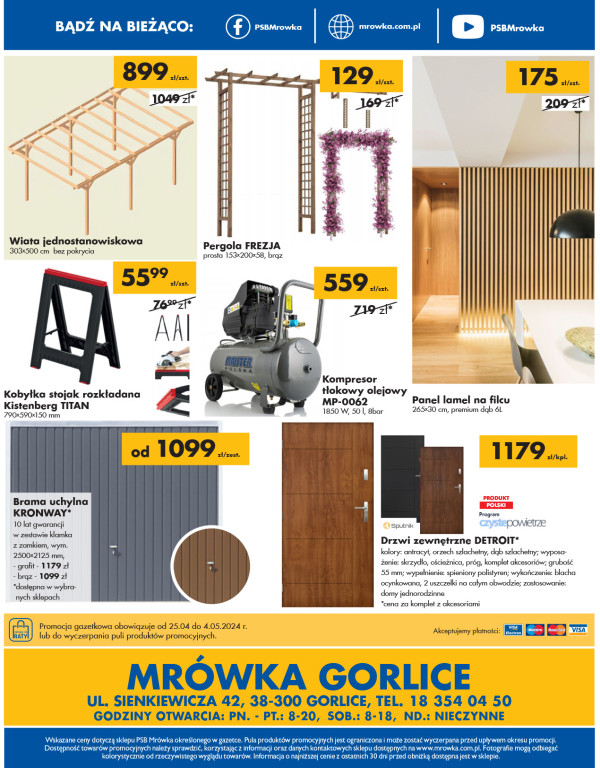 Gazetka PSB MRÓWKA Gorlice 25.05.-04.05.2024