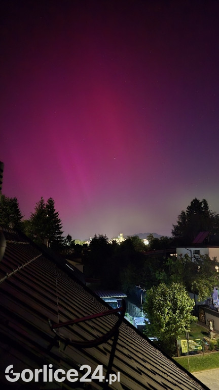 Zorza Polarna nad Gorlicami (10.05.)