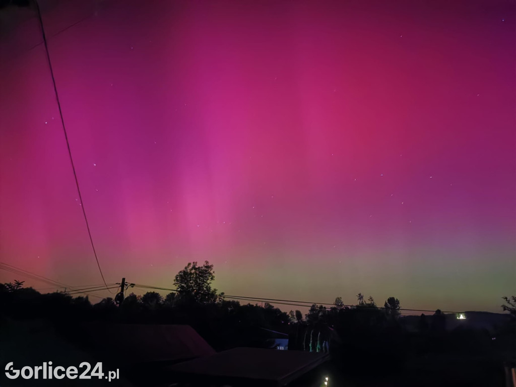 Zorza Polarna nad Gorlicami (10.05.)