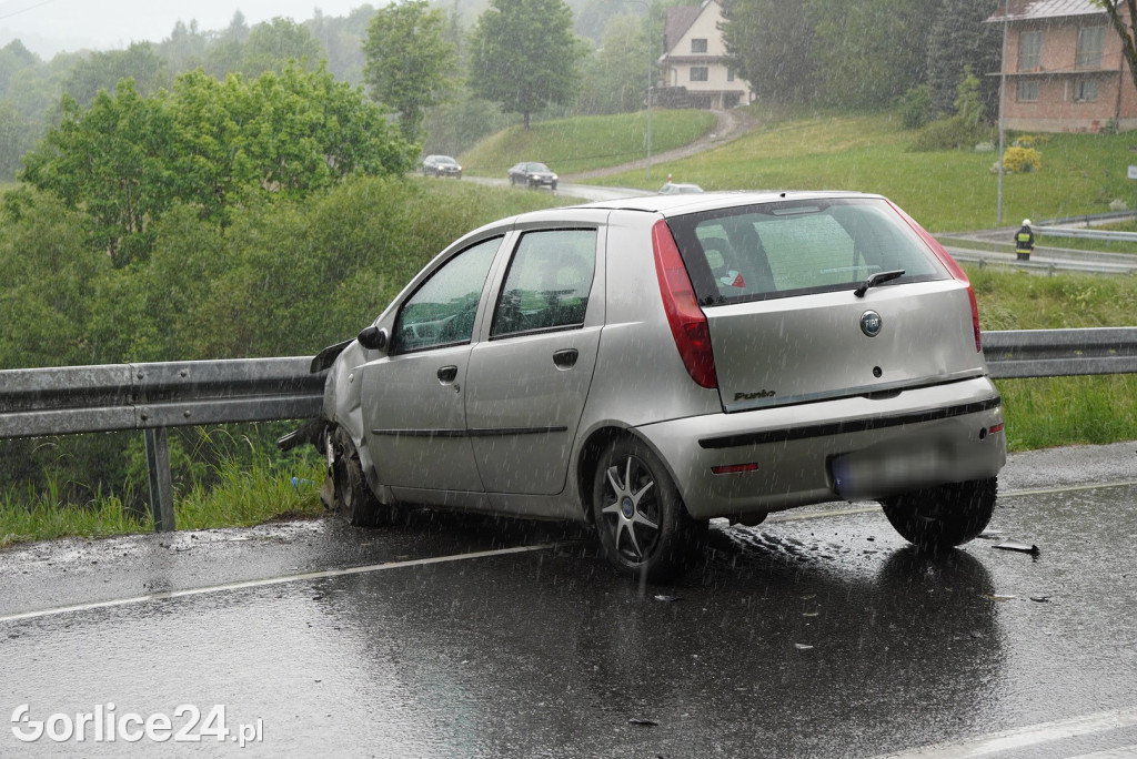 Zderzenie samochodów w  Szymbarku